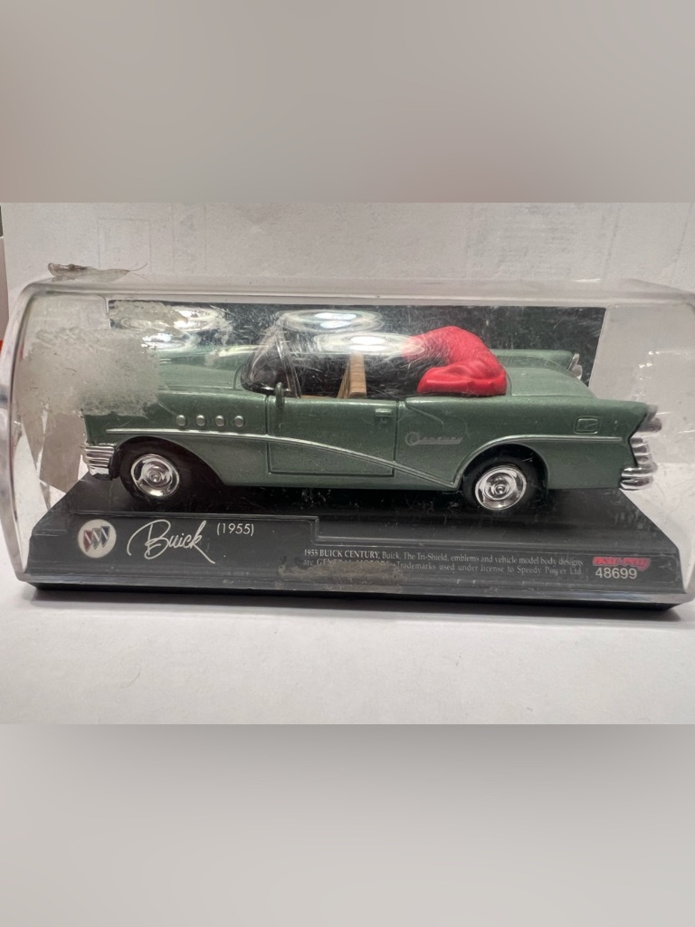 Buick (1955) Die-Cast Collector Car - Green 1:43 Scale in Plastic Case
